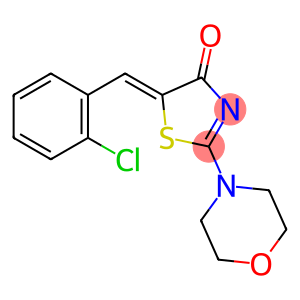 4(5H)-Thiazolone, 5-[(2-chlorophenyl)methylene]-2-(4-morpholinyl)-, (Z)- (9CI)