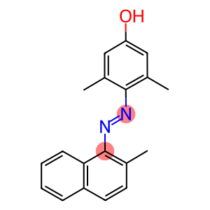 3,5-dimethyl-4-[(2-methyl-1-naphthyl)diazenyl]phenol