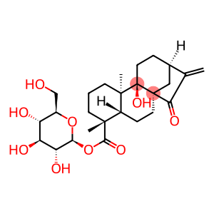 ent-9-Hydroxy-15-oxo-16-kauren-19-oic acid beta-D-glucopyranosyl ester