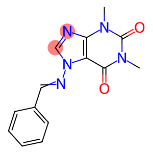 1H-Purine-2,6-dione, 3,7-dihydro-1,3-dimethyl-7-[(phenylmethylene)amino]-