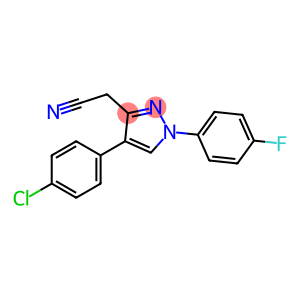 2-(4-(4-氯苯基)-1-(4-氟苯基)-1H-吡唑-3-基)乙腈
