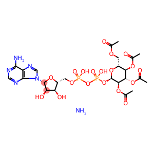 Adenosine 5'-(trihydrogen diphosphate), P'-(2,3,4,6-tetra-O-acetyl-α-D-glucopyranosyl) ester, diammonium salt (9CI)