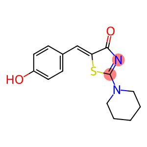 (5Z)-5-(4-hydroxybenzylidene)-2-(piperidin-1-yl)-1,3-thiazol-4(5H)-one