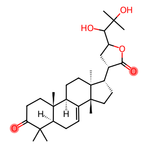 (13α,14β,17α,20S)-23,24,25-Trihydroxy-3-oxo-5α-lanost-7-en-21-oic acid γ-lactone