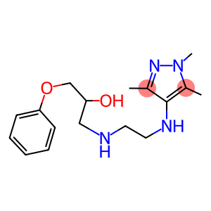 (- )-1-Phenoxy-3-((2-((1,3,5-trimethylpyrazol-4-yl)amino)ethyl)amino)- 2-propanol.