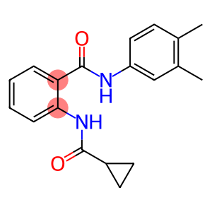 2-[(cyclopropylcarbonyl)amino]-N-(3,4-dimethylphenyl)benzamide