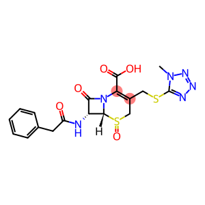 [6R-(6alpha,7beta)]-3-[[(1-methyl-1H-tetrazol-5-yl)thio]methyl]-8-oxo-7-(phenylacetamido)-5-thia-1-azabicyclo[4.2.0]oct-2-ene-2-carboxylic acid 5-oxide