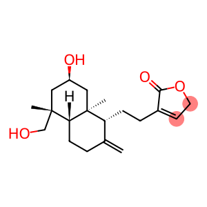 (-)-3-[2-[(1R,4aβ)-Decahydro-7β-hydroxy-5α-hydroxymethyl-5,8aα-dimethyl-2-methylenenaphthalene-1α-yl]ethyl]-2(5H)-furanone