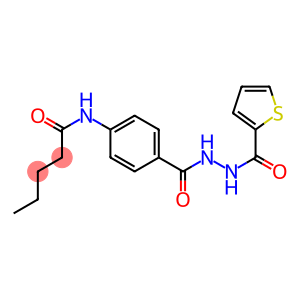 N-(4-{[2-(2-thienylcarbonyl)hydrazino]carbonyl}phenyl)pentanamide