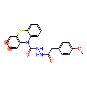 N'-[2-(4-methoxyphenyl)acetyl]-10H-phenothiazine-10-carbohydrazide