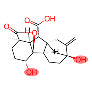 4β,4aα,7-Trihydroxy-1β-methyl-8-methylenegibbane-1α,10β-dicarboxylic acid 1,4a-lactone