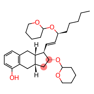 1H-Benz[f]inden-5-ol,2,3,3a,4,9,9a-hexahydro-2-[(tetrahydro-2H-pyran-2-yl)oxy]-1-[(1E,3S)-3-[(tetrahydro-2H-pyran-2-yl)oxy]-1-octen-1-yl]-, (1R,2R,3aS,9aS)-