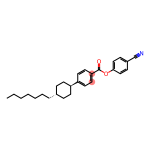 trans-4-(4-Heptylcyclohexyl)benzoic acid 4-cyanophenyl ester