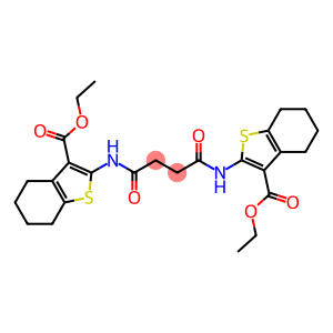 ethyl 2-[(4-{[3-(ethoxycarbonyl)-4,5,6,7-tetrahydro-1-benzothien-2-yl]amino}-4-oxobutanoyl)amino]-4,5,6,7-tetrahydro-1-benzothiophene-3-carboxylate