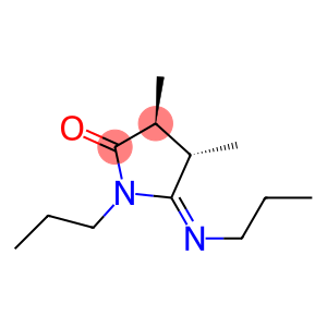 2-Pyrrolidinone,3,4-dimethyl-1-propyl-5-(propylimino)-,(3R,4R,5E)-rel-(9CI)