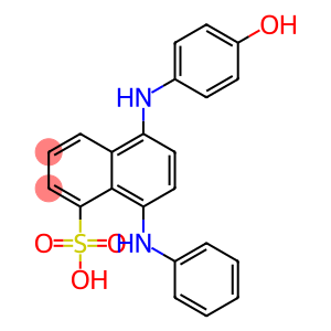 8-anilino-5-(4-hydroxyanilino)naphthalenesulphonic acid