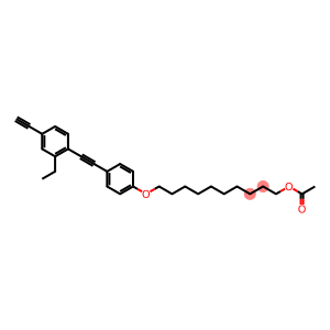 1-Decanol, 10-[4-[(2-ethyl-4-ethynylphenyl)ethynyl]phenoxy]-, acetate
