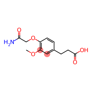 3-(4-CARBAMOYLMETHOXY-3-METHOXY-PHENYL)-PROPIONIC ACID