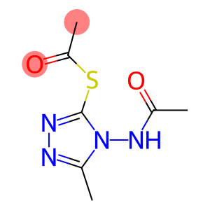 S-[4-(acetylamino)-5-methyl-4H-1,2,4-triazol-3-yl] ethanethioate