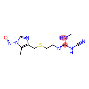 Guanidine, N-cyano-N'-methyl-N''-[2-[[(5-methyl-1-nitroso-1H-imidazol-4-yl)methyl]thio]ethyl]-