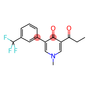 1-Methyl-3-(1-oxopropyl)-5-(3-(trifluoromethyl)phenyl)-4(1H)-pyridinon e