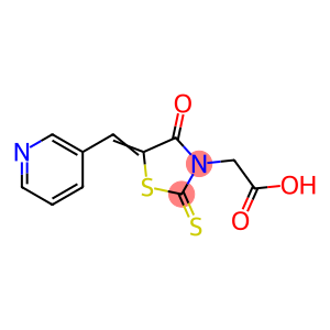 3-Thiazolidineaceticacid, 4-oxo-5-(3-pyridinylmethylene)-2-thioxo-