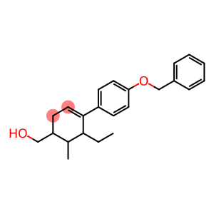 3-Cyclohexene-1-methanol, 5-ethyl-6-methyl-4-[4-(phenylmethoxy)phenyl]-