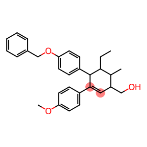 2-Cyclohexene-1-methanol, 5-ethyl-3-(4-methoxyphenyl)-6-methyl-4-[4-(phenylmethoxy)phenyl]-