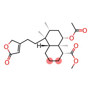 1-Naphthalenecarboxylic acid, 8-(acetyloxy)-5-(2-(2,5-dihydro-5-oxo-3- furanyl)ethyl)decahydro-5,6,8a-trimethyl-, methyl ester, (1R-(1alpha,4 abeta,5beta,6alpha,8alpha,8aalpha))-