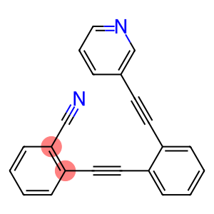 Benzonitrile, 2-[[2-(3-pyridinylethynyl)phenyl]ethynyl]-