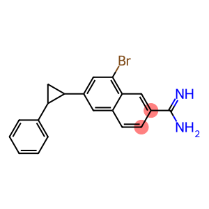 2-Naphthalenecarboximidamide, 8-bromo-6-(2-phenylcyclopropyl)-