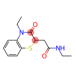 2H-1,4-Benzothiazine-2-acetamide, N,N-diethyl-3,4-dihydro-3-oxo-