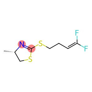 Thiazole, 2-[(4,4-difluoro-3-butenyl)thio]-4,5-dihydro-4-methyl-, (4S)- (9CI)