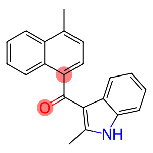 Methanone, (2-methyl-1H-indol-3-yl)(4-methyl-1-naphthalenyl)-