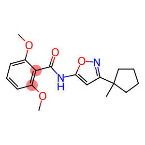 Benzamide, 2,6-dimethoxy-N-[3-(1-methylcyclopentyl)-5-isoxazolyl]-
