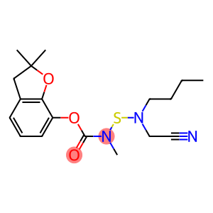 (2,2-dimethyl-3H-benzofuran-7-yl) N-(butyl-(cyanomethyl)amino)sulfanyl -N-methyl-carbamate