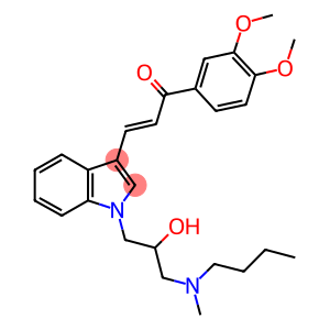 3-(1-{3-[butyl(methyl)amino]-2-hydroxypropyl}-1H-indol-3-yl)-1-(3,4-dimethoxyphenyl)-2-propen-1-one