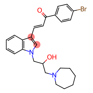 3-{1-[3-(1-azepanyl)-2-hydroxypropyl]-1H-indol-3-yl}-1-(4-bromophenyl)-2-propen-1-one