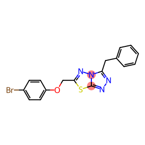 (3-benzyl[1,2,4]triazolo[3,4-b][1,3,4]thiadiazol-6-yl)methyl 4-bromophenyl ether