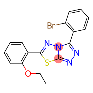 2-[3-(2-bromophenyl)[1,2,4]triazolo[3,4-b][1,3,4]thiadiazol-6-yl]phenyl ethyl ether