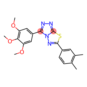 6-(3,4-dimethylphenyl)-3-(3,4,5-trimethoxyphenyl)[1,2,4]triazolo[3,4-b][1,3,4]thiadiazole