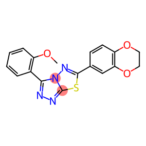 2-[6-(2,3-dihydro-1,4-benzodioxin-6-yl)[1,2,4]triazolo[3,4-b][1,3,4]thiadiazol-3-yl]phenyl methyl ether