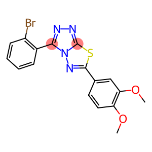 3-(2-bromophenyl)-6-(3,4-dimethoxyphenyl)[1,2,4]triazolo[3,4-b][1,3,4]thiadiazole