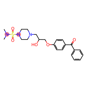 4-[3-(4-benzoylphenoxy)-2-hydroxypropyl]-N,N-dimethyl-1-piperazinesulfonamide