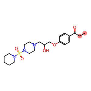 1-(4-{2-hydroxy-3-[4-(1-piperidinylsulfonyl)-1-piperazinyl]propoxy}phenyl)-1-propanone