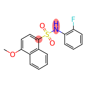 N-(2-fluorophenyl)-4-methoxy-1-naphthalenesulfonamide