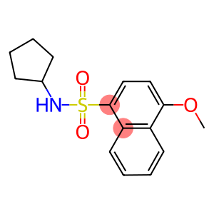 N-cyclopentyl-4-methoxy-1-naphthalenesulfonamide