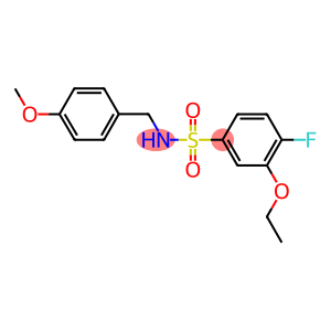 3-ethoxy-4-fluoro-N-(4-methoxybenzyl)benzenesulfonamide