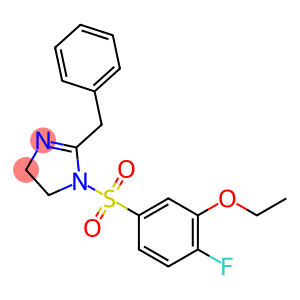 5-[(2-benzyl-4,5-dihydro-1H-imidazol-1-yl)sulfonyl]-2-fluorophenyl ethyl ether