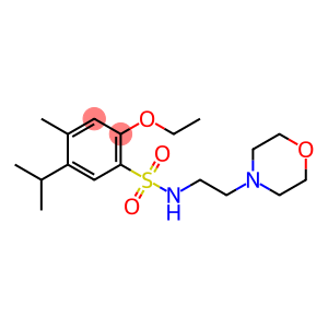 2-ethoxy-5-isopropyl-4-methyl-N-[2-(4-morpholinyl)ethyl]benzenesulfonamide